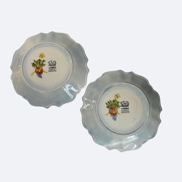 Dario Farrucci Ma Maison Dinner Plates Tabletops Unlimited Hand Painted Plates S - Picture 6 of 8